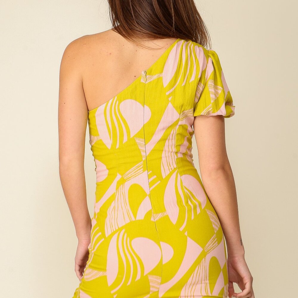MEDIUM--HALE BOB L/S JERSEY DRESS WITH BEADED NECKLINE